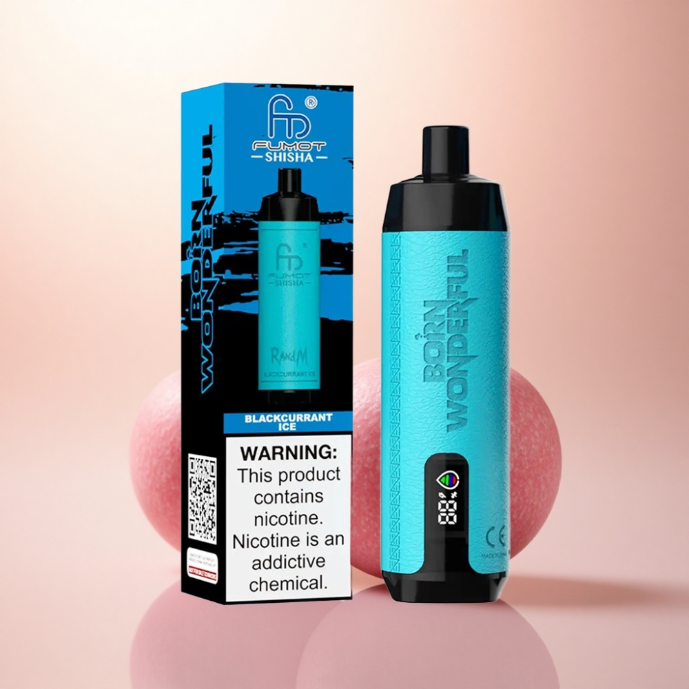 RandM Fumot Shisha 10000 Puffs ブラックカラントアイス 850mAh 0.5%ニコチン