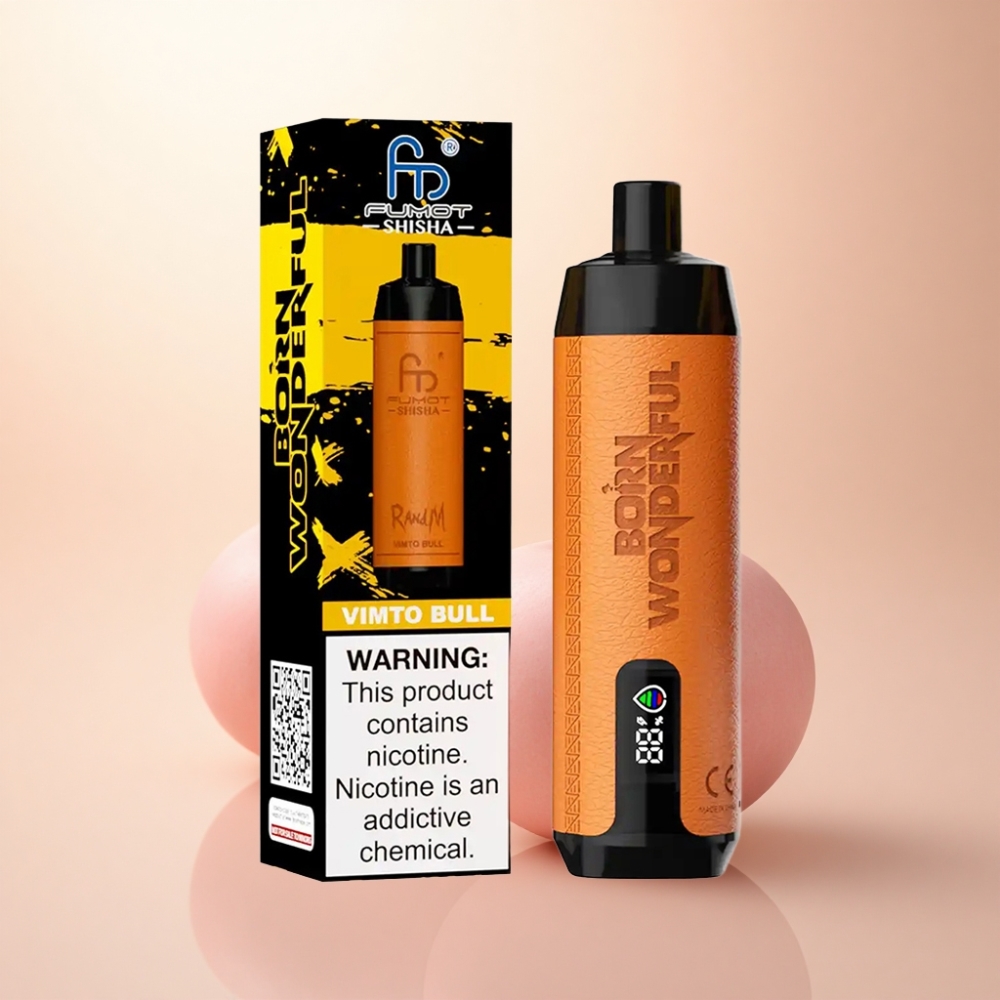 RandM Fumot Shisha 10000 Puffs ヴィムト・ブル LEDインジケーター＆850mAh