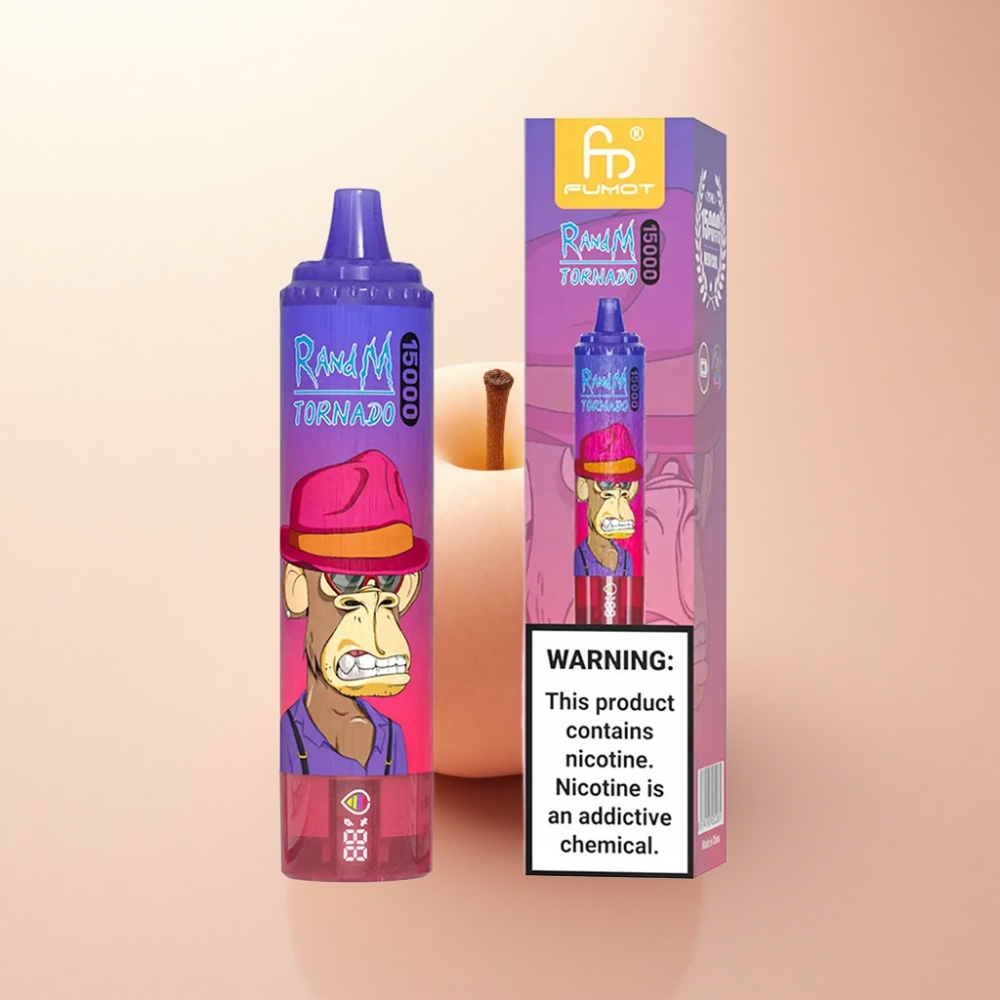 RandM Fumot Tornado 15000 Puffs サワーアップル25ml850mAh