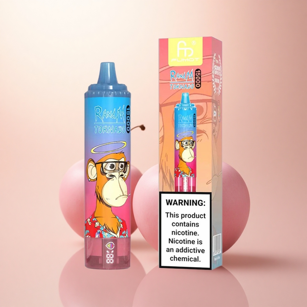 RandM Fumot Tornado 15000 Puffs ブルーラズチェリー25ml850mAh