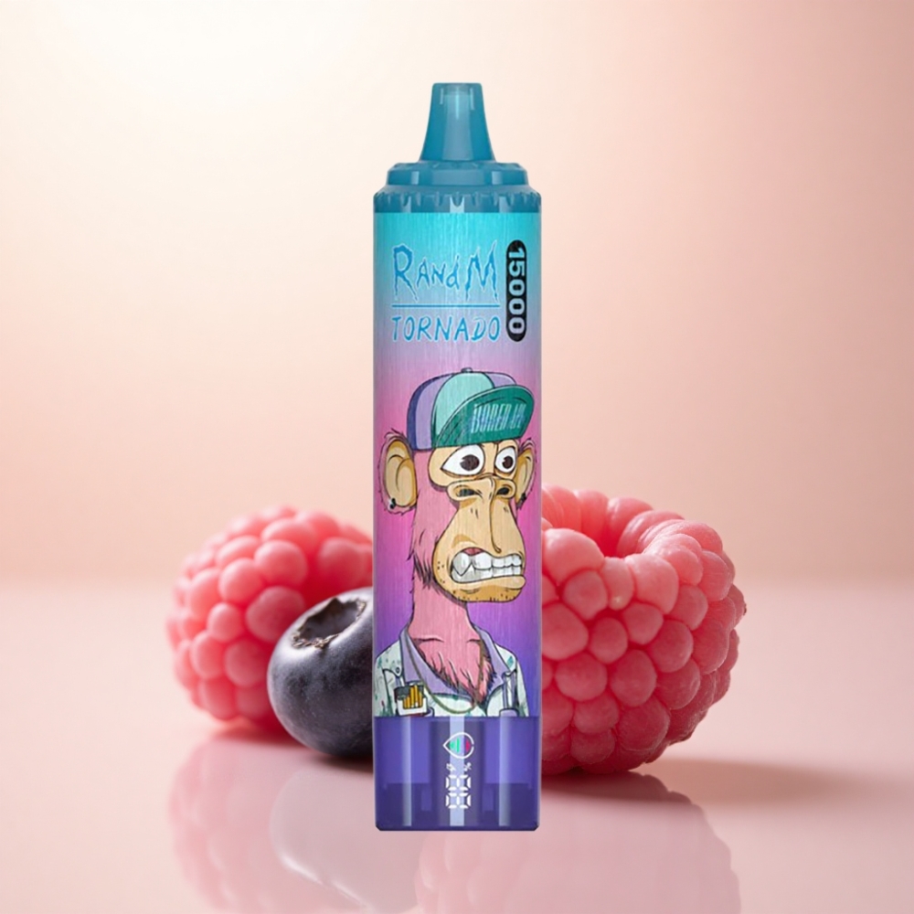 RandM Fumot Tornado 15000 Puffs ブルーベリーレーズベリー25ml850mAh