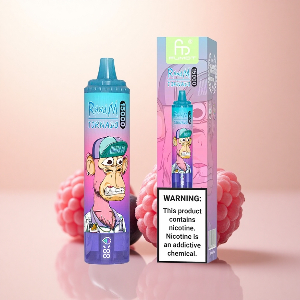 RandM Fumot Tornado 15000 Puffs ブルーベリーレーズベリー25ml850mAh
