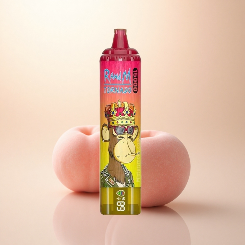 RandM Fumot Tornado 15000 Puffs アイスドピーチ 25ml 850mAh