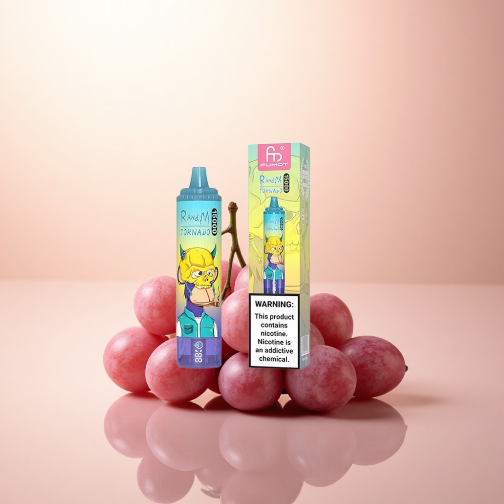 RandM Fumot Tornado 15000 Puffs グレープアイス 25ml 850mAh