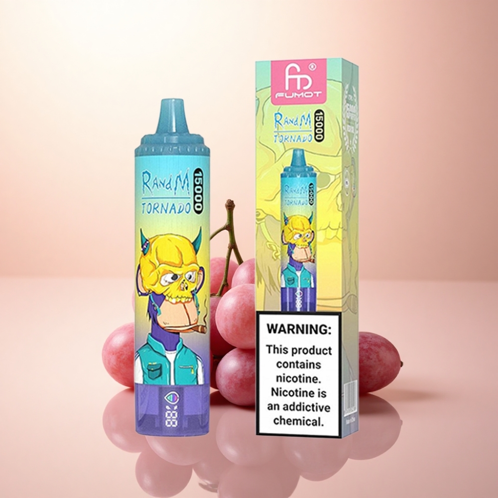 RandM Fumot Tornado 15000 Puffs グレープアイス 25ml 850mAh