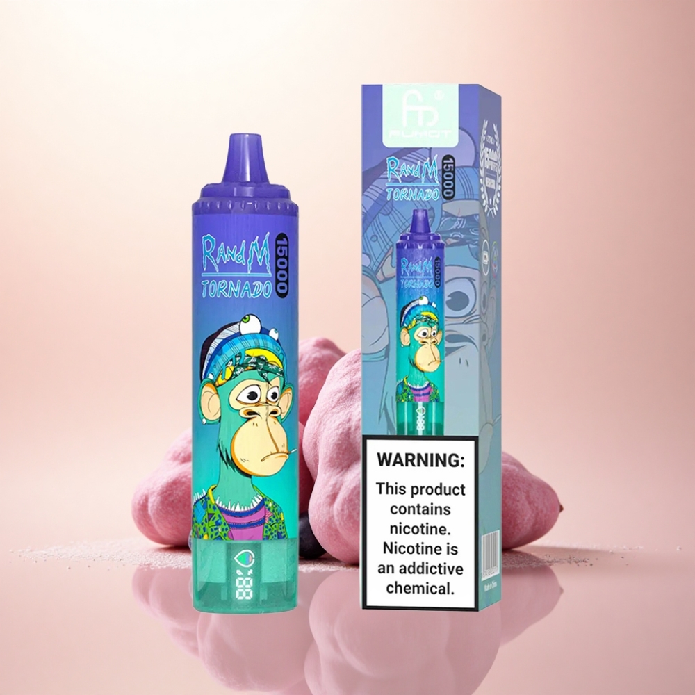 RandM Fumot Tornado 15000 Puffs ブルーベリー・オン・アイス・25ml・850mAh