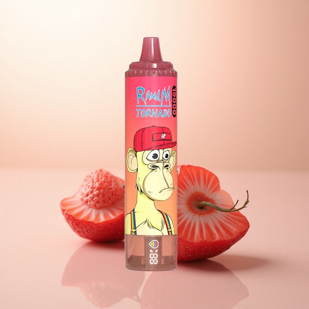 RandM Fumot Tornado 15000 Puffs いちごレッドブル 25ml 850mAh