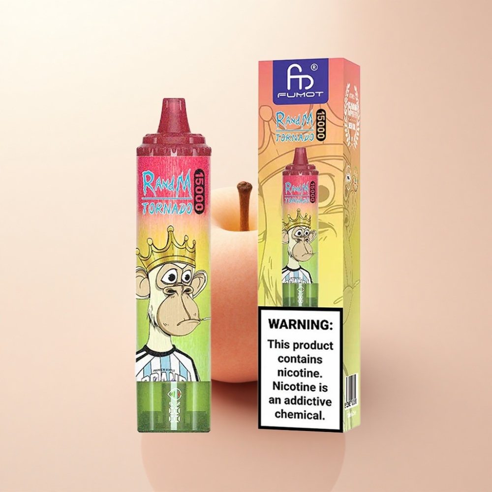 RandM Fumot Tornado 15000 Puffs アップルピーチペア 25ml 850mAh