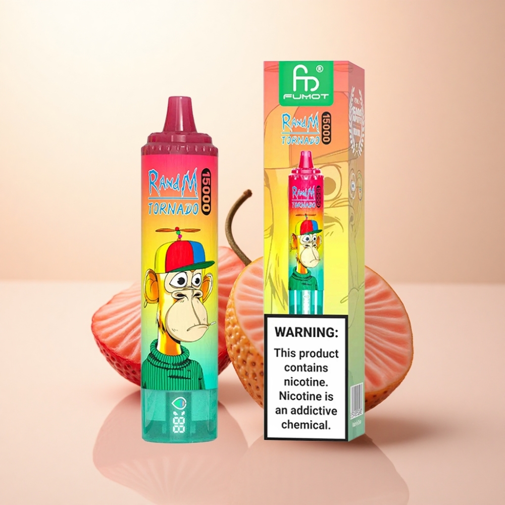 RandM Fumot Tornado 15000 Puffs ストロベリーキウイ 25ml 850mAh