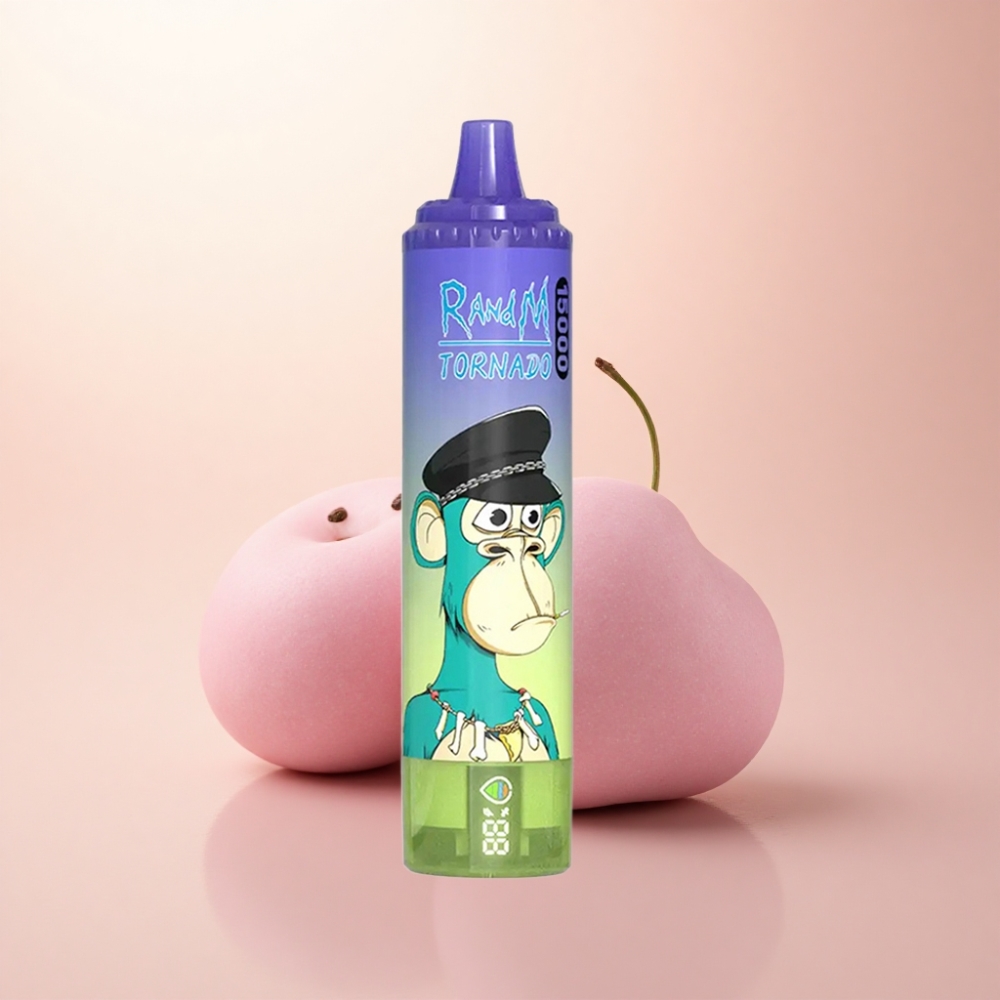 RandM Fumot Tornado 15000 Puffs ブルーベリーバブルガム 25ml 850mAh