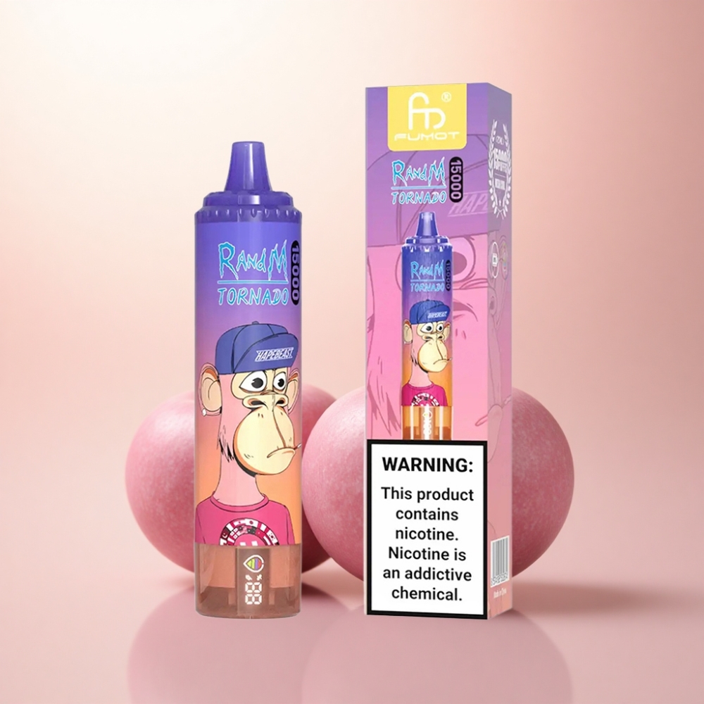 RandM Fumot Tornado 15000 Puffs ブルーベリー・チェリー・クランベリー 25ml 850mAh