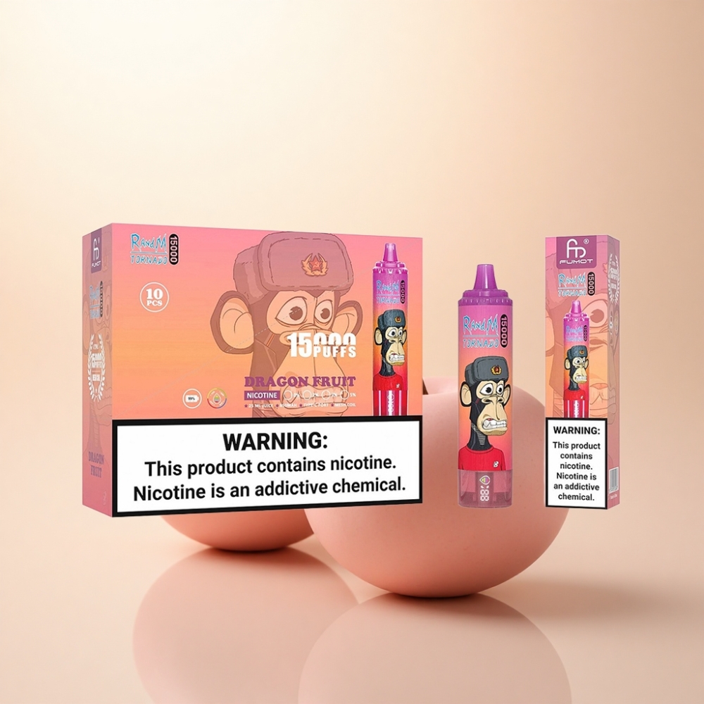 RandM Fumot Tornado 15000 Puffs ドラゴンフルーツ 25ml 850mAh