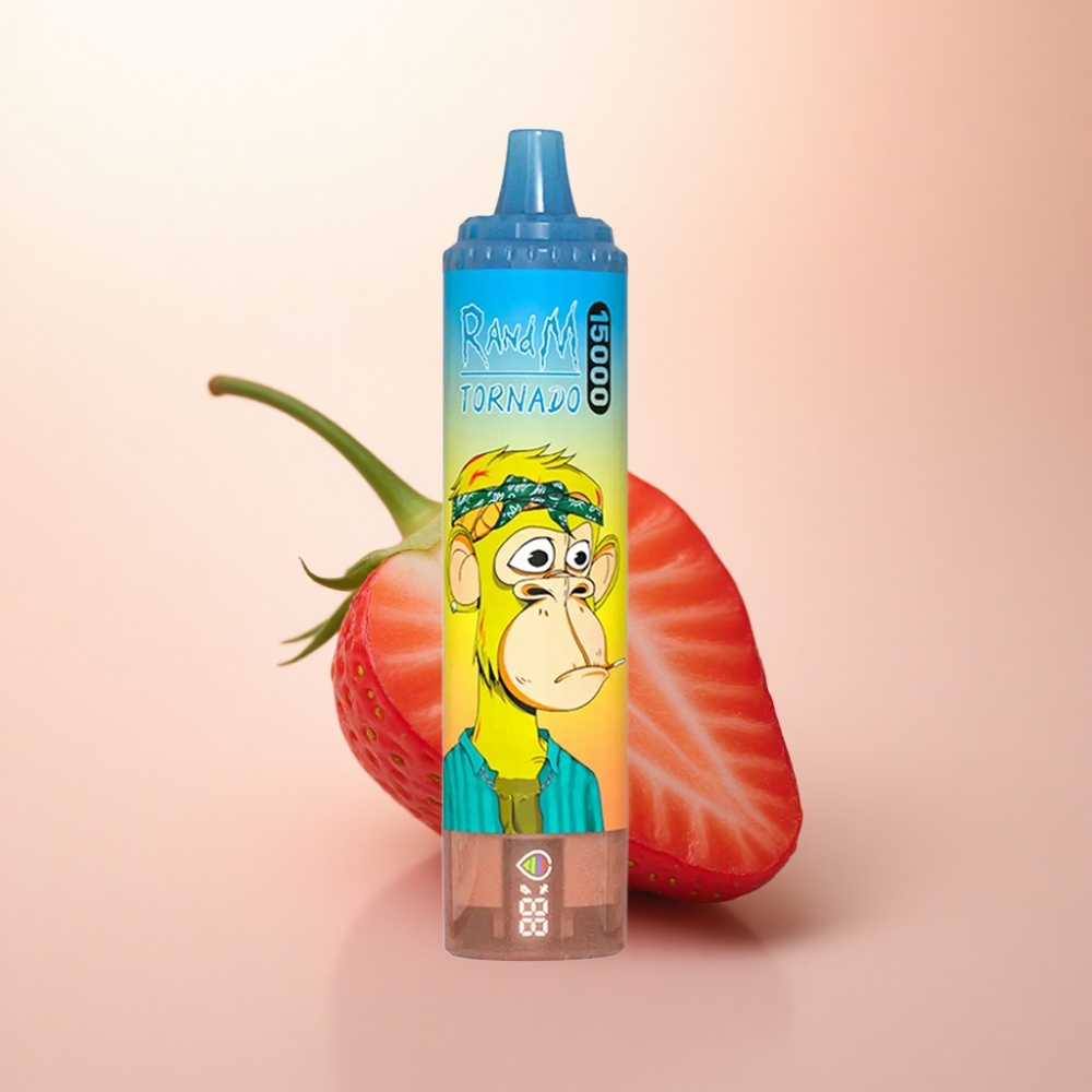 RandM Fumot Tornado 15000 Puffs 苺のLCD型25ml850mAh