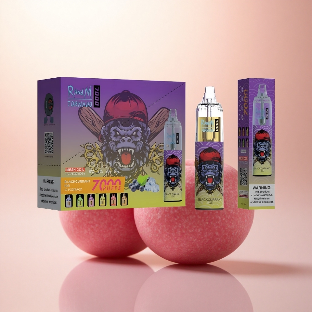 RandM Fumot Tornado 7000 Puffs ブラックカラントアイス 14ML 850mAh