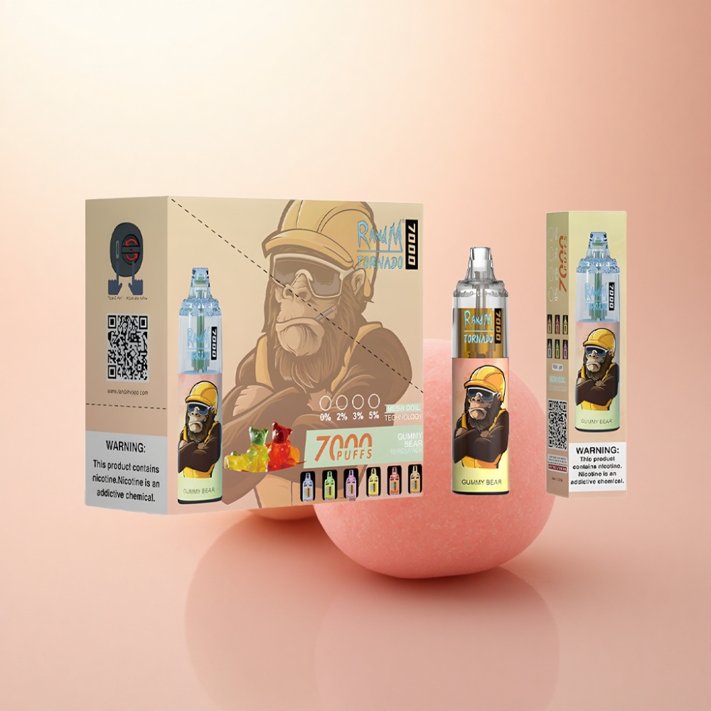 RandM Fumot Tornado 7000 Puffs グミーベア 14ML 850mAh