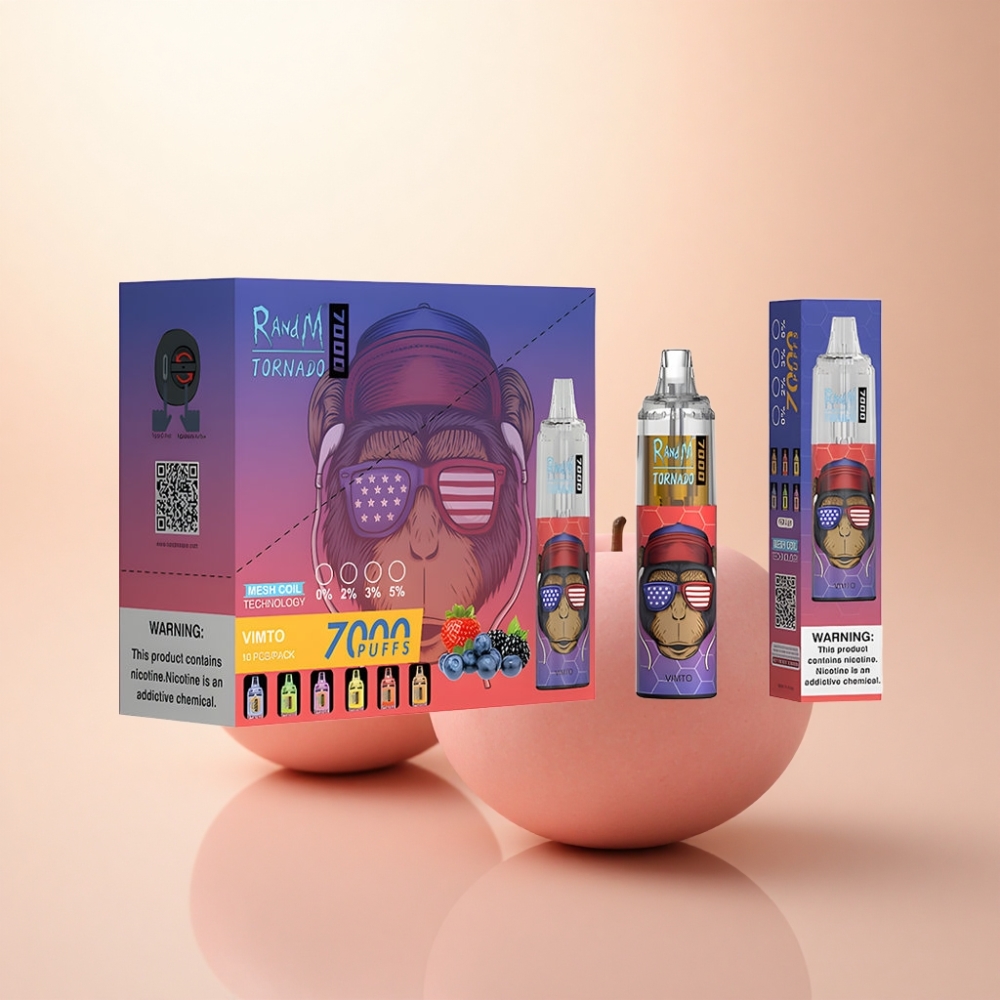 RandM Fumot Tornado 7000 Puffs ビムト 14ML 850mAh ディスポーザブル ベイプ