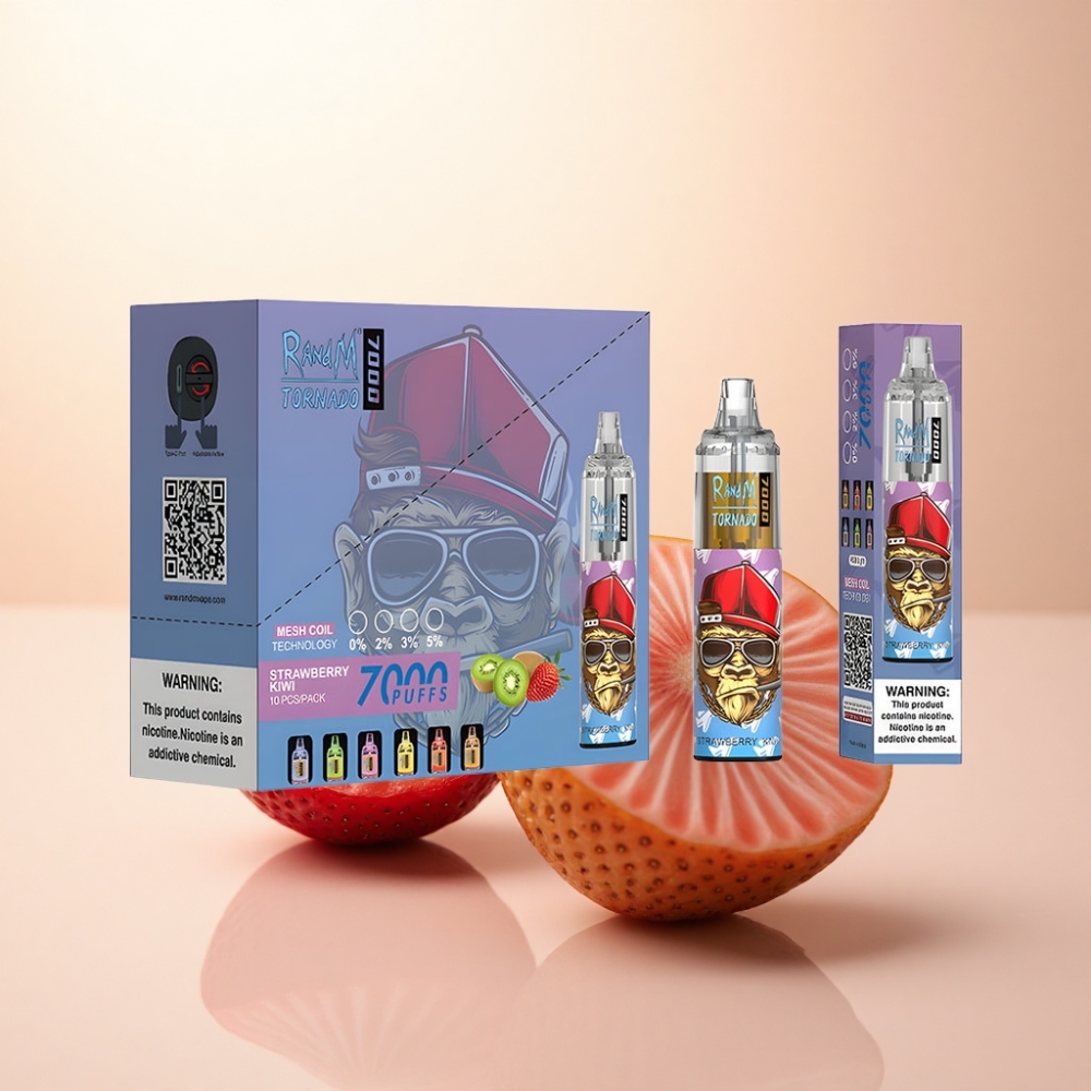 RandM Fumot Tornado 7000 Puffs 苺キウイ 14ml 850mAh