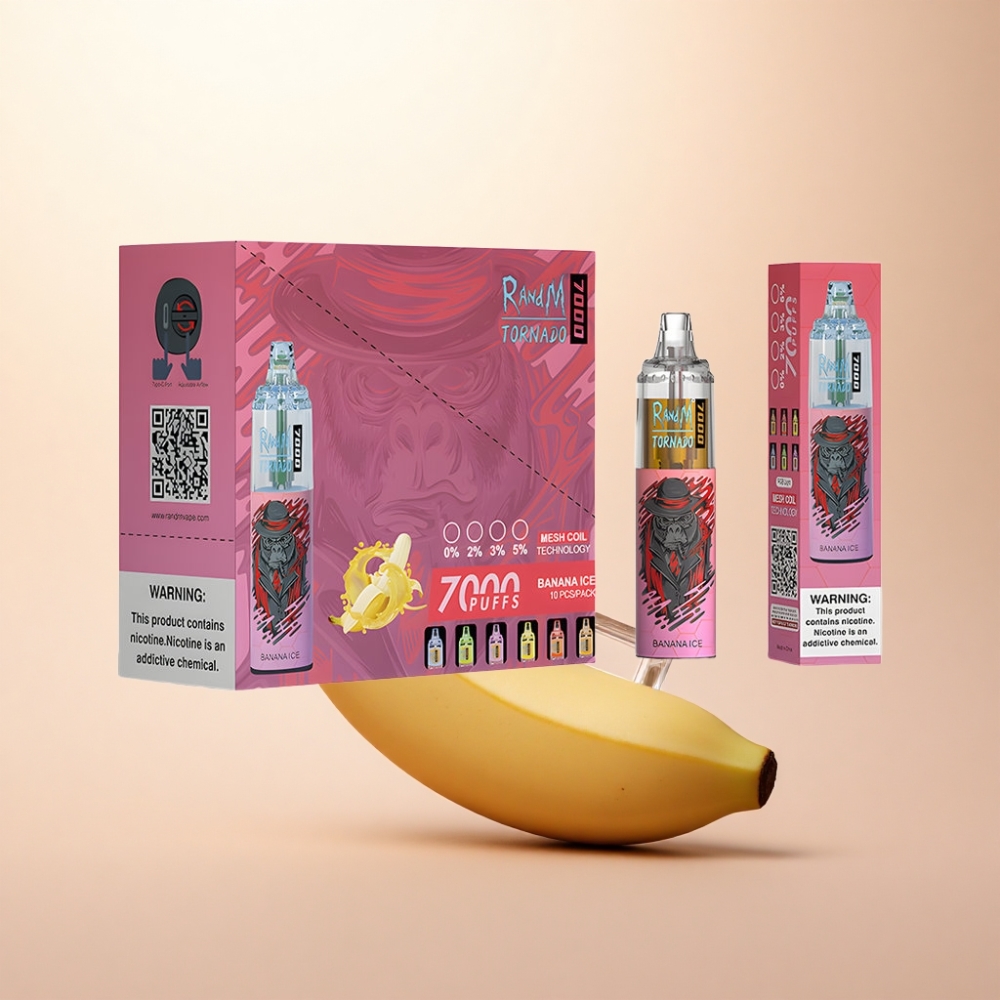 RandM Fumot Tornado 7000 Puffs バナナアイス 14ml 850mAh