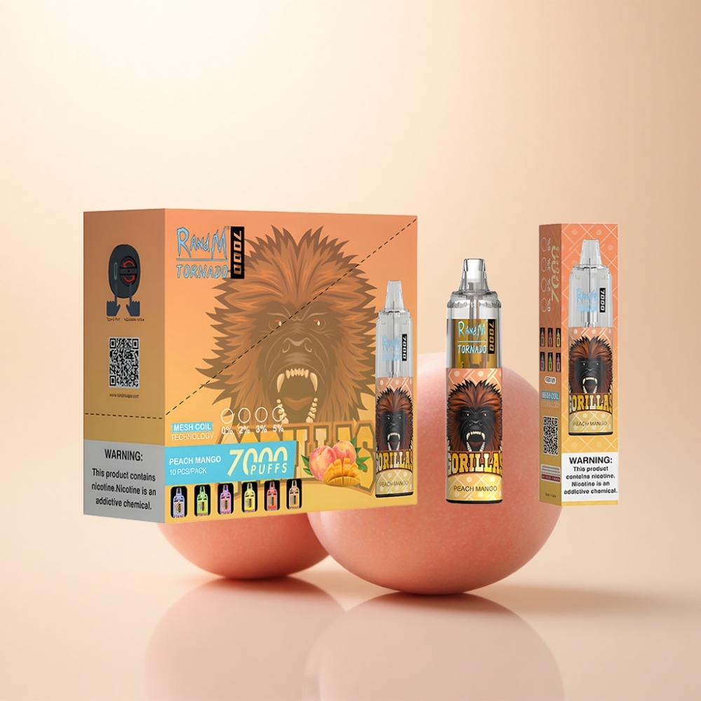 RandM Fumot Tornado 7000 Puffs ピーチマンゴー 14ml 850mAh