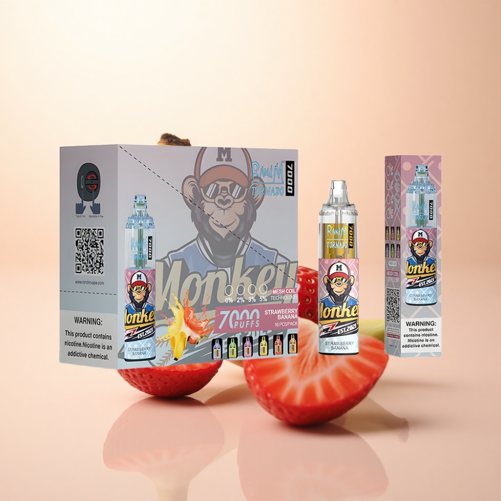 RandM Fumot Tornado 7000 Puffs いちごバナナ 14ml 850mAh