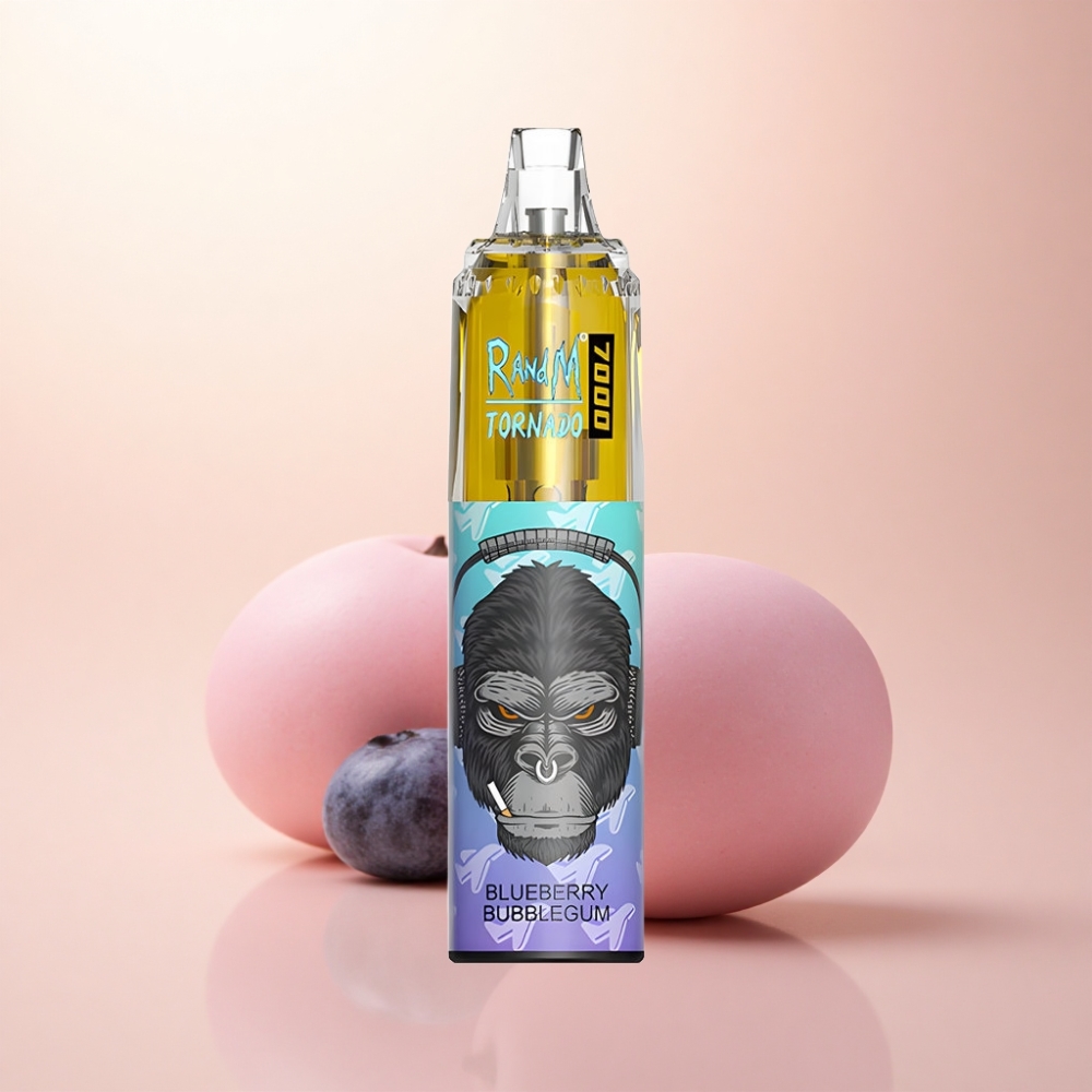RandM Fumot Tornado 7000 Puffs ブルーベリー風味バブルガム 14ml 850mAh