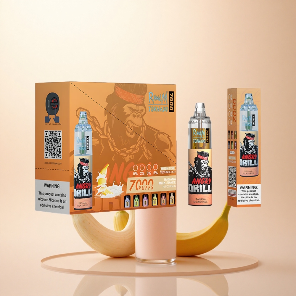 RandM Fumot Tornado 7000 Puffs バナナミルクシェイク 850mAh 3%ニコチン