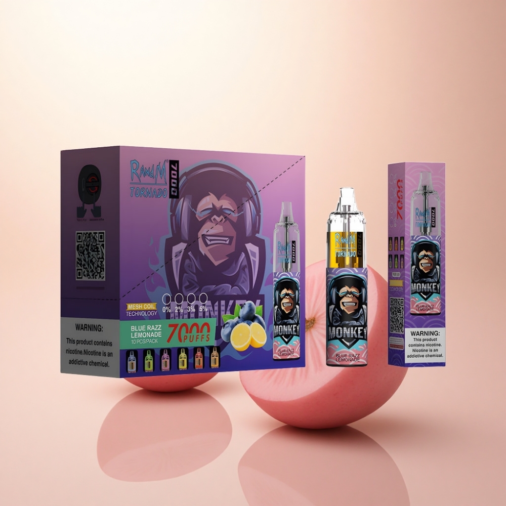 RandM Fumot Tornado 7000 Puffs ブルーラズレモネード 850mAh メッシュコイル