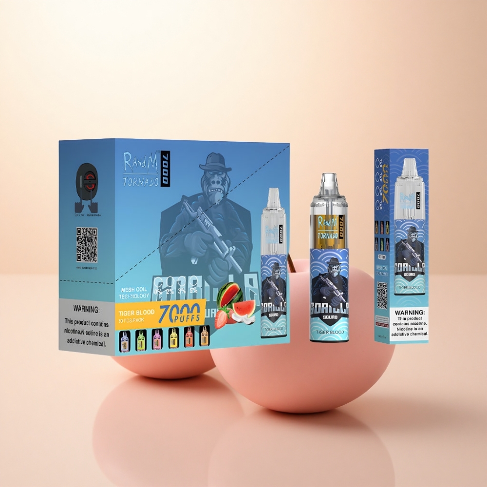 RandM Fumot Tornado 7000 Puffs 虎の血 850mAh メッシュコイル