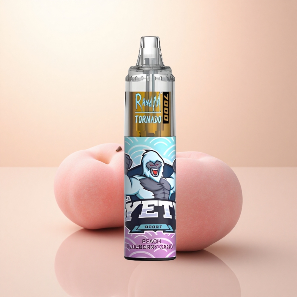 RandM Fumot Tornado 7000 Puffs ピーチブルーベリーキャンディ 850mAh メッシュコイル
