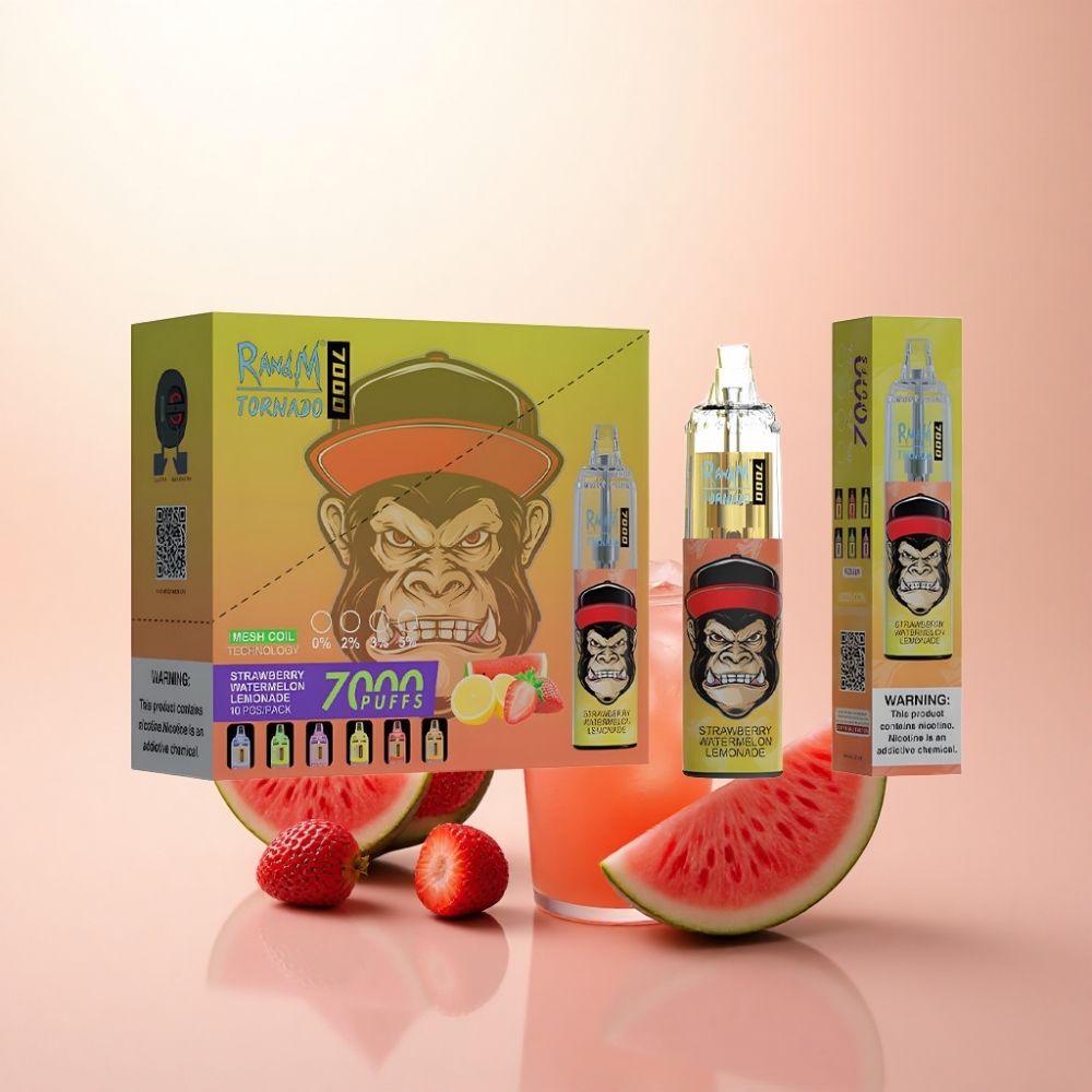 RandM Fumot Tornado 7000 Puffs いちごすいかレモネード 850mAh メッシュコイル