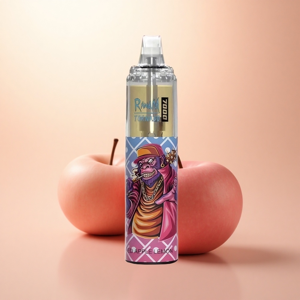 RandM Fumot Tornado 7000 Puffs 赤りんごレモン 850mAh メッシュコイル