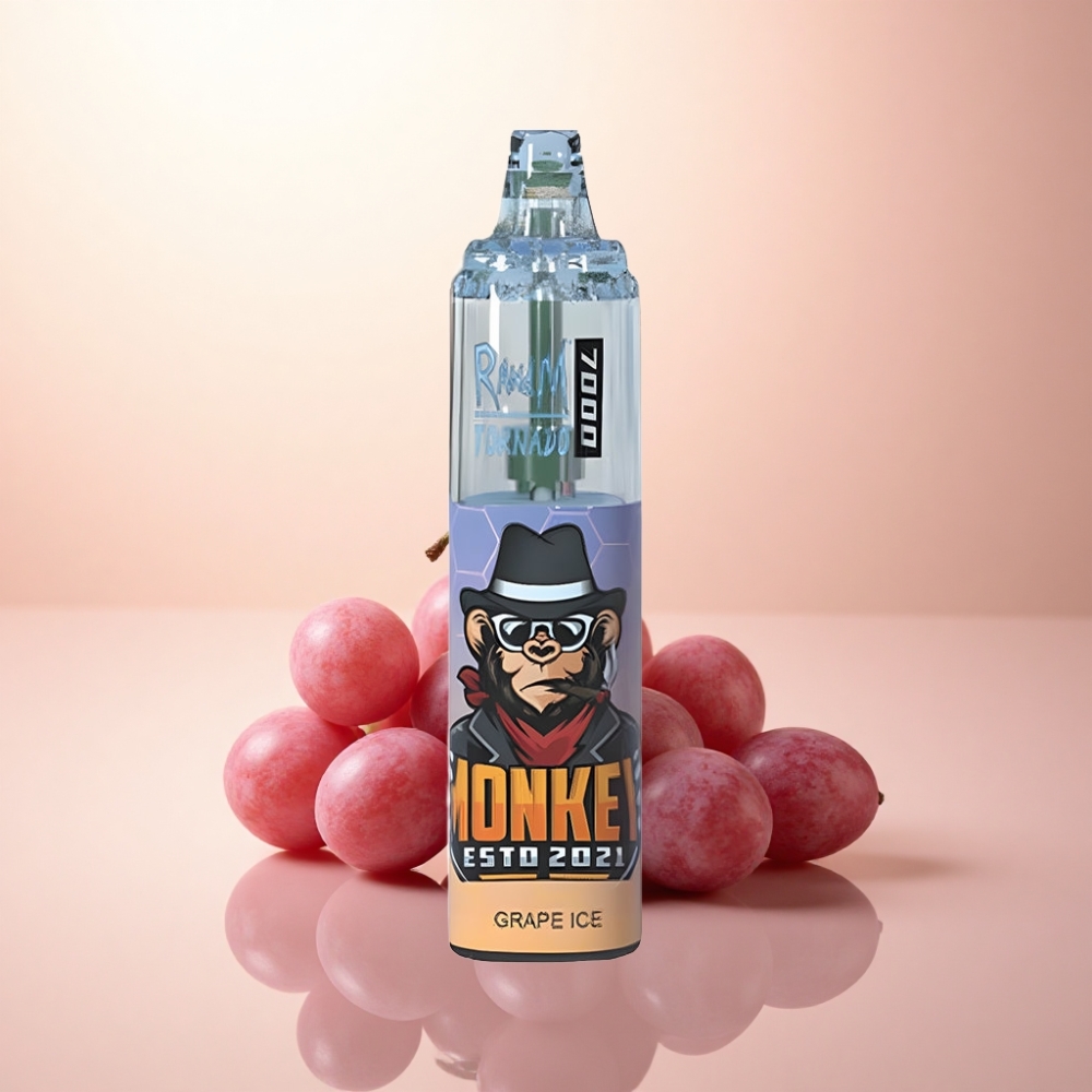 RandM Fumot Tornado 7000 Puffs グレープアイス 850mAh メッシュコイル