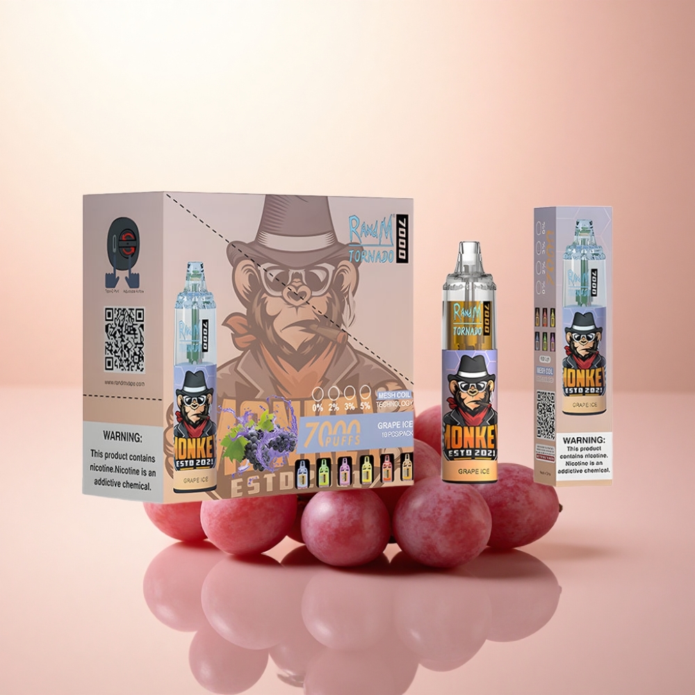 RandM Fumot Tornado 7000 Puffs グレープアイス 850mAh メッシュコイル