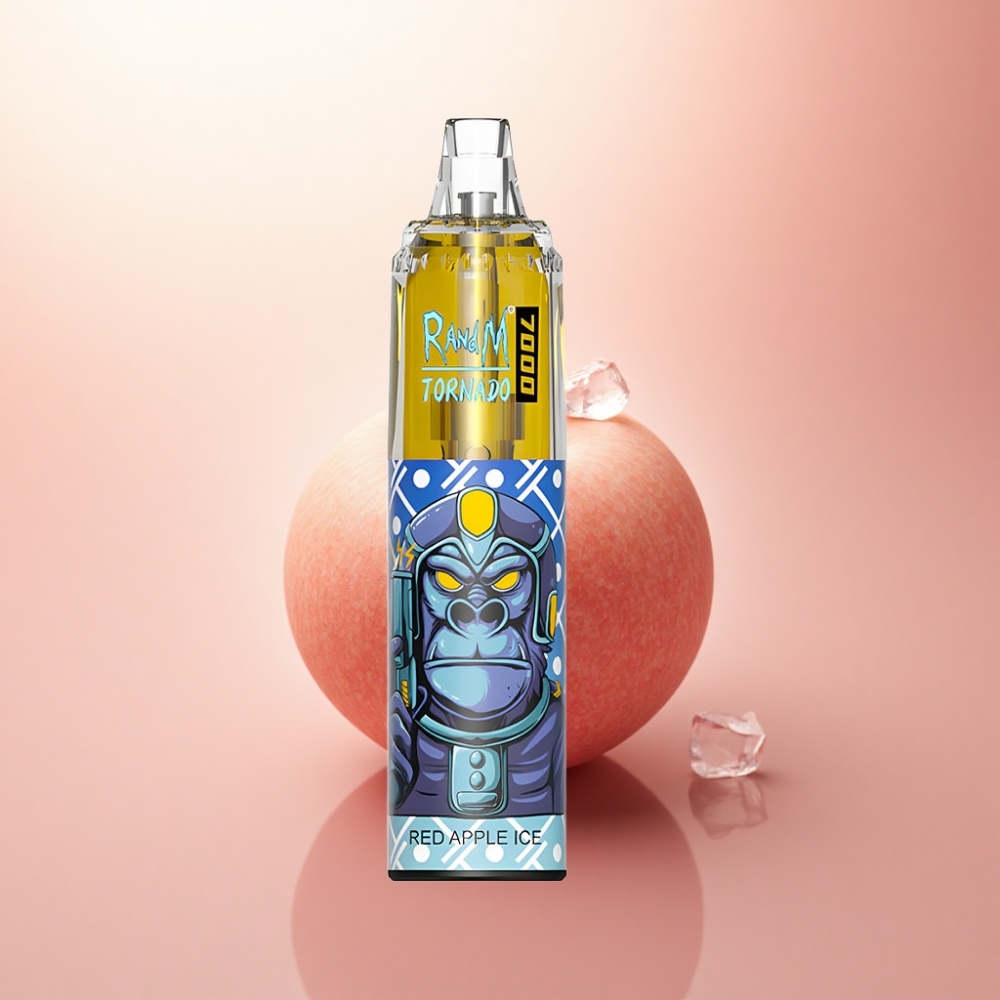 RandM Fumot Tornado 7000 Puffs 赤りんご氷 850mAh メッシュコイル