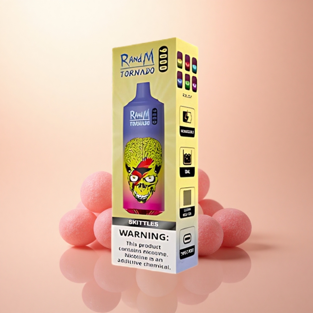 RandM Fumot Tornado 9000 Puffs スキットルズ メッシュコイル 18mL