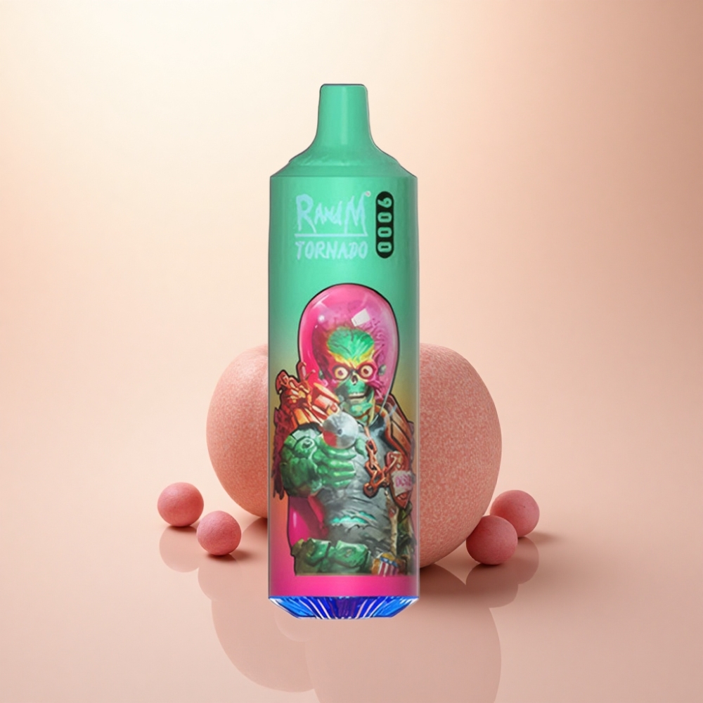 RandM Fumot Tornado 9000 Puffs ブルーラズクシュ 18mL メッシュコイル