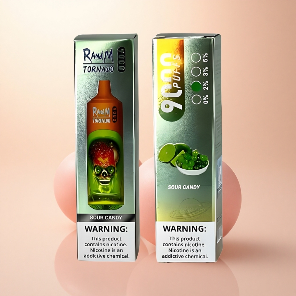 RandM Fumot Tornado 9000 Puffs サワーキャンディ メッシュコイル 18mL