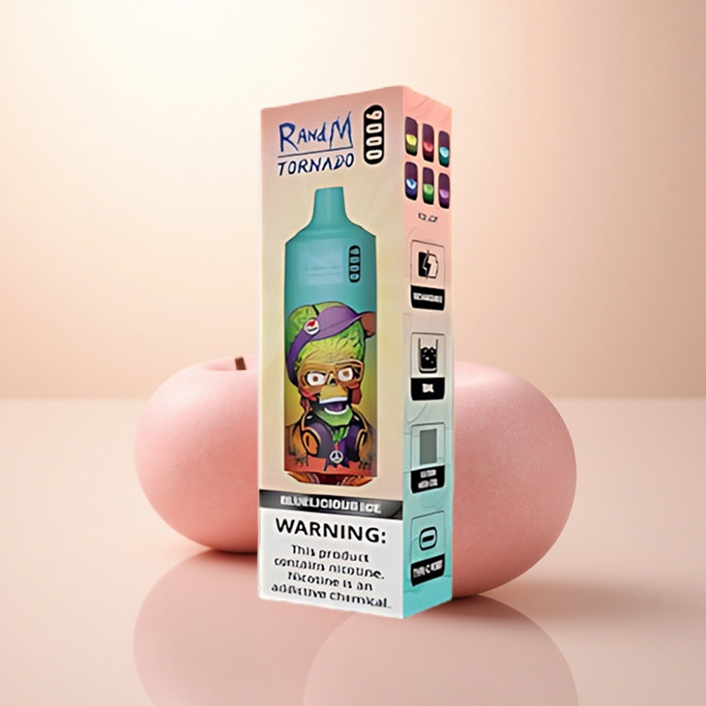 RandM Fumot Tornado 9000 Puffs ブルーリシャスアイス 18mL メッシュコイル