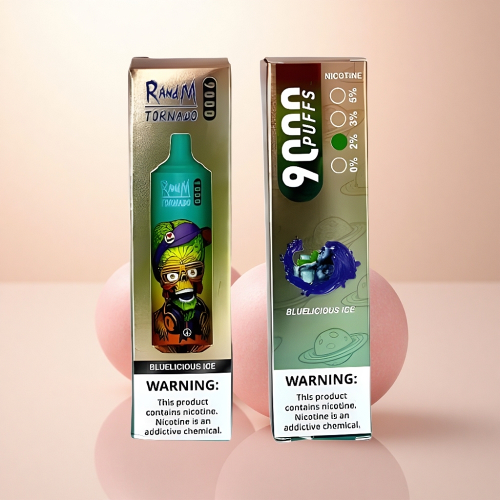 RandM Fumot Tornado 9000 Puffs ブルーリシャスアイス 18mL メッシュコイル