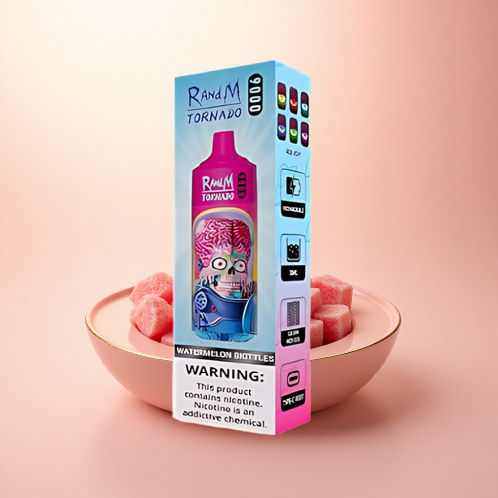 RandM Fumot Tornado 9000 Puffs スイカスキットルズ 850mAh 18mL