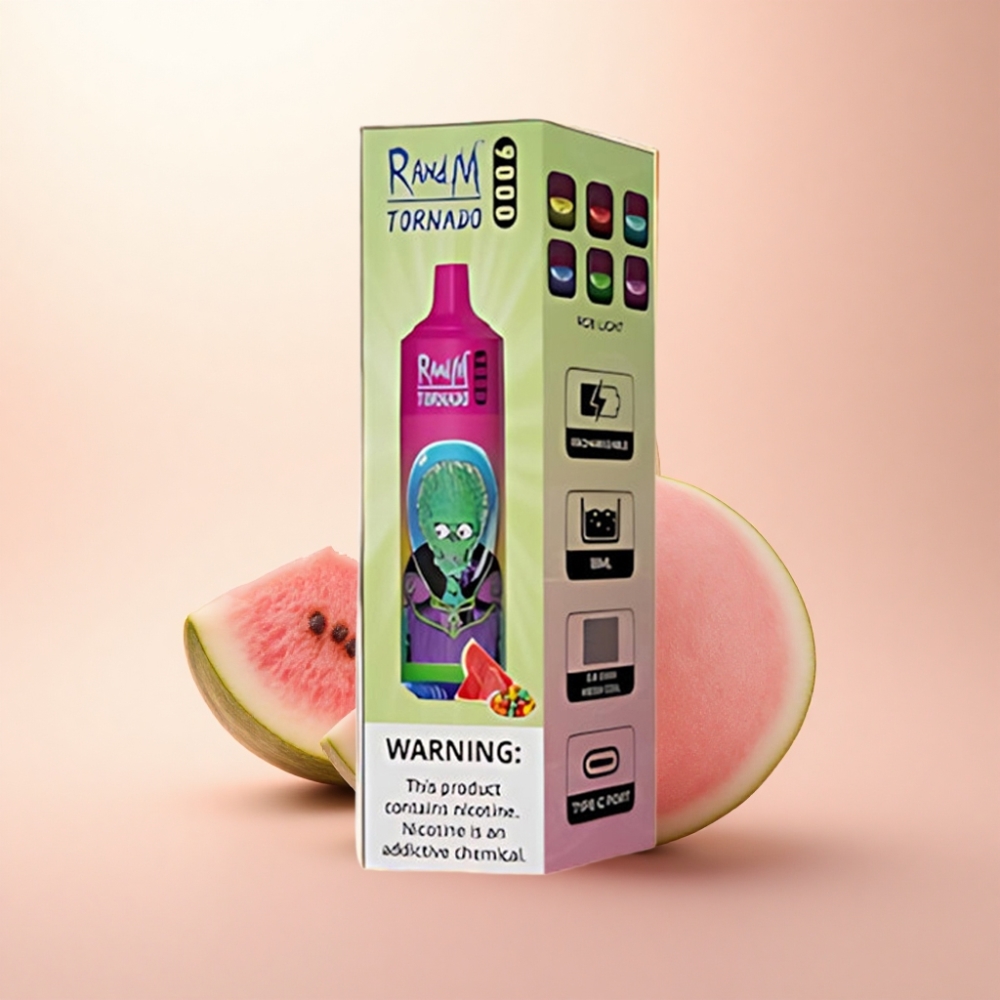 RandM Fumot Tornado 9000 Puffs スイカバブルガム 850mAh 18mL