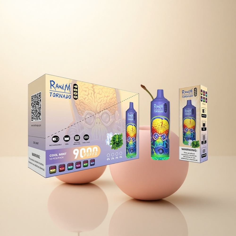 RandM Fumot Tornado 9000 Puffs クールミント 850mAh 18mL