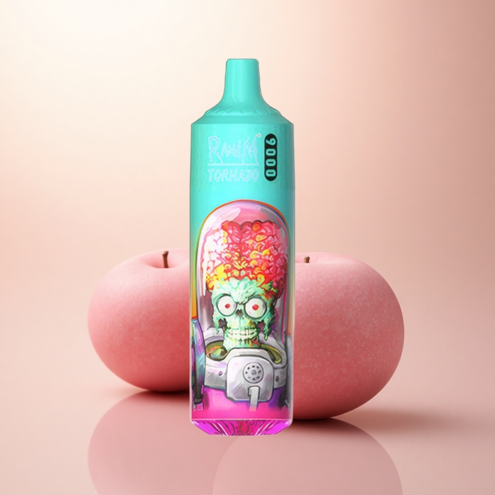 RandM Fumot Tornado 9000 Puffs ブルーサワーラズベリー 850mAh 18mLメッシュコイル