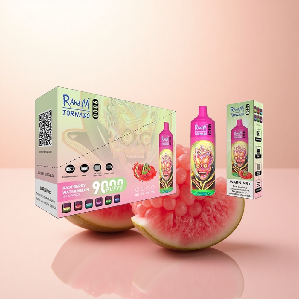 RandM Fumot Tornado 9000 Puffs ラズベリーメロン 850mAh 18mL