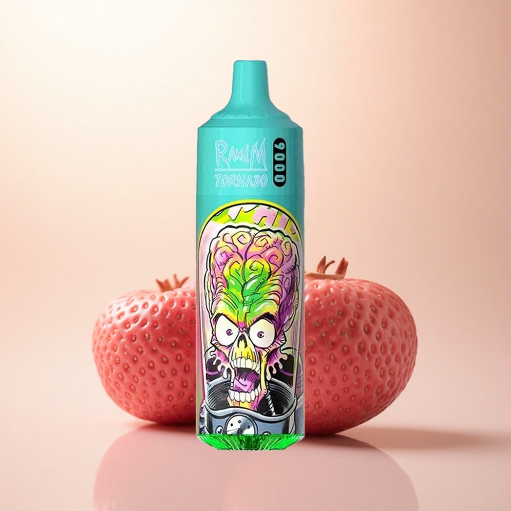 RandM Fumot Tornado 9000 Puffs いちござくろ 850mAh メッシュコイル