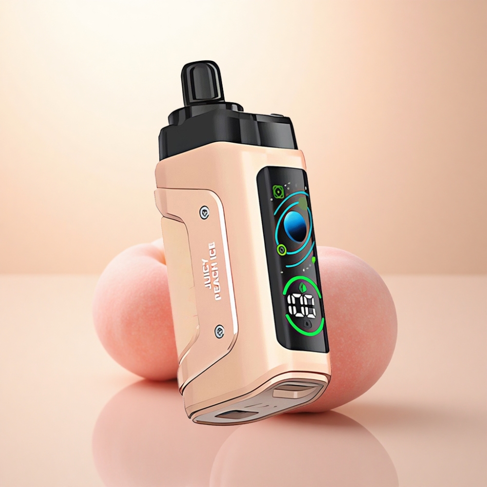 Razz Bar 45000 Puffs ジューシーピーチアイス 1.0オームメッシュコイル 650mAh