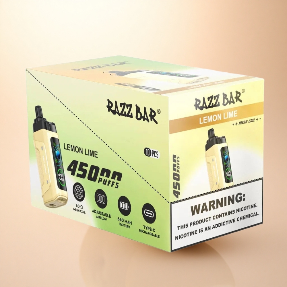 Razz Bar 45000 Puffs レモンライム 650mAh 20mgニコチン