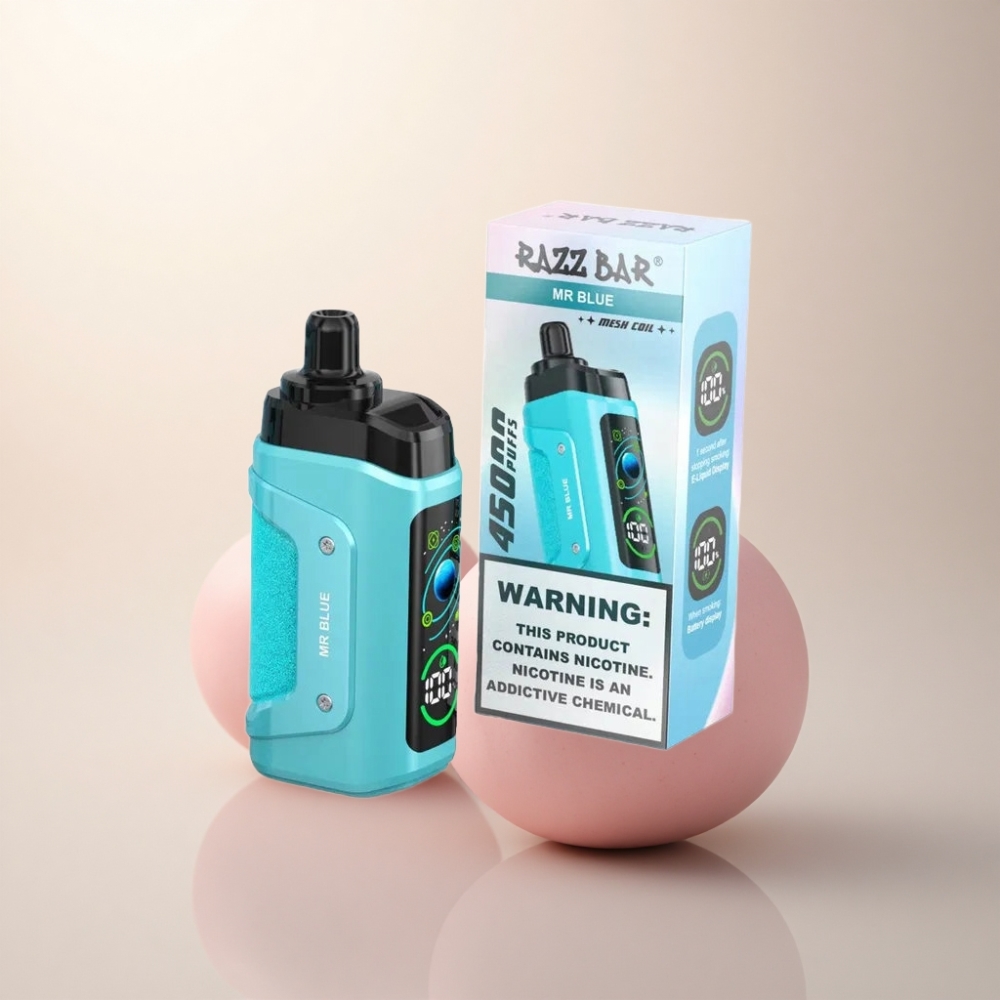 Razz Bar 45000 Puffs ブルー メッシュコイル 650mAh