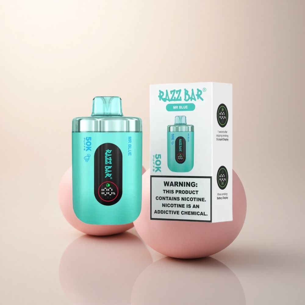 Razz Bar 50K Puffs ブルー・メッシュ1.0・650mAh