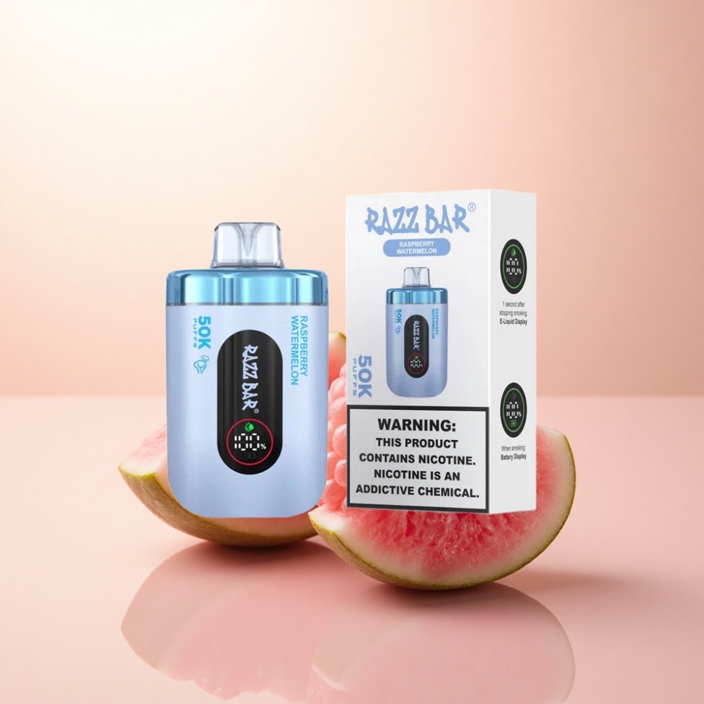 Razz Bar 50K Puffs ラズベリーメロン 1.0オーム 650mAh